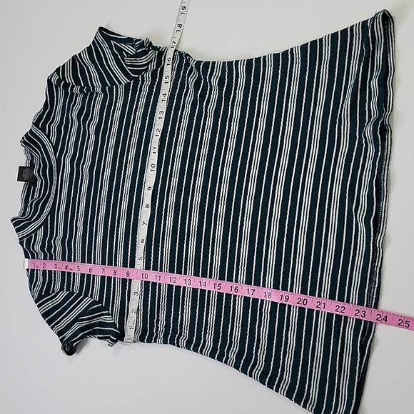 Rue 21 Teal and White Striped Top SZ XL - Picture 4 of 8